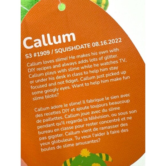 Squishmallow CALLUM the HALLOWEEN MONSTER  3.5” Clip - Picture 6 of 6